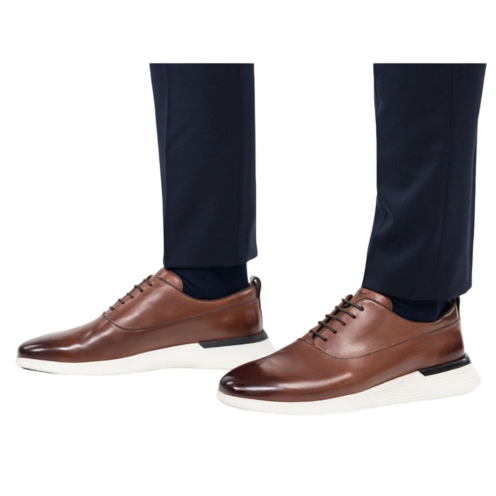 Wolf & Shepherd Mens Crossover Longwing Oxford Sneakers US 12 Brown Leather NIB