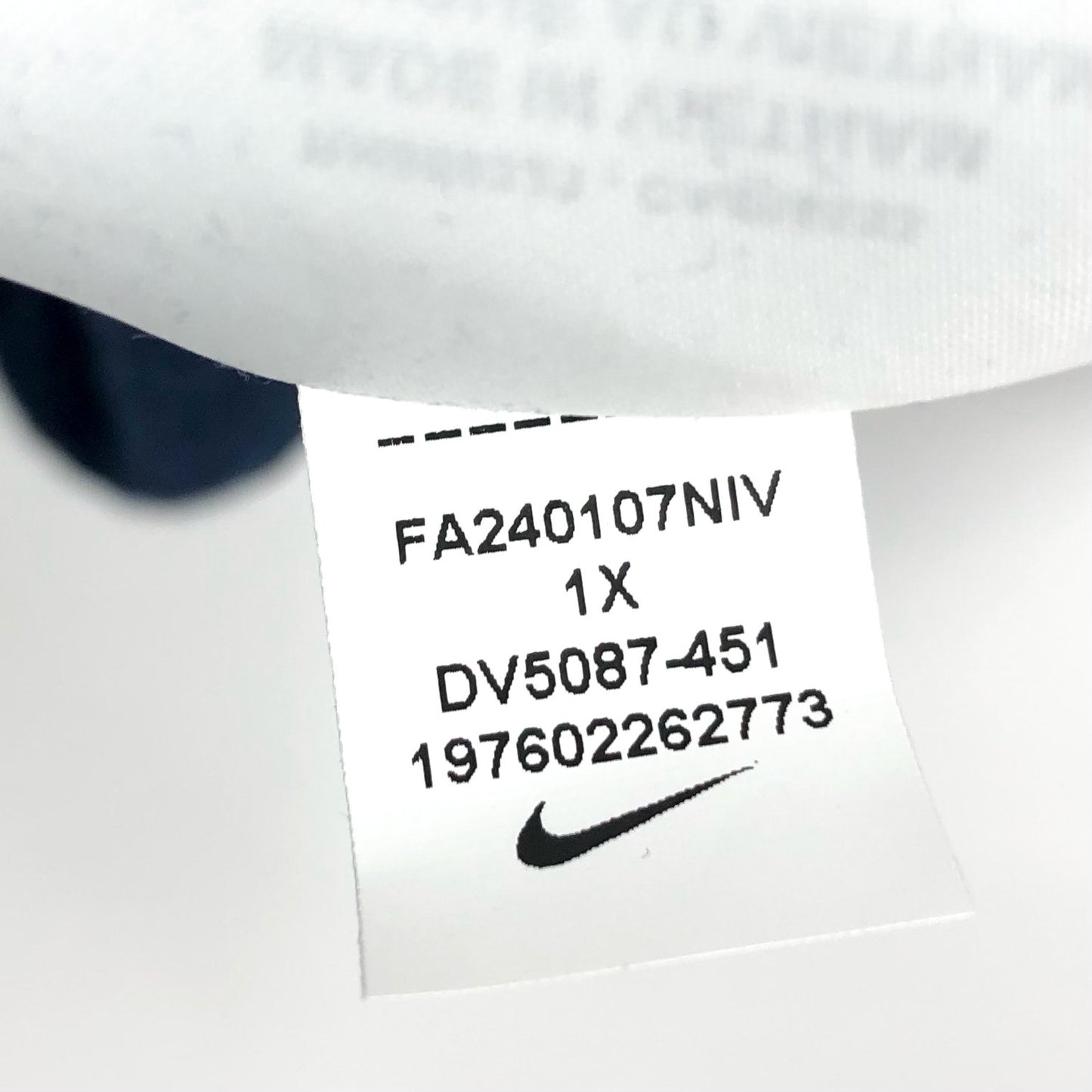 NIKE Womens Club Crewneck Sweatshirt 1X Navy Blue Fleece Long Sleeve NWT