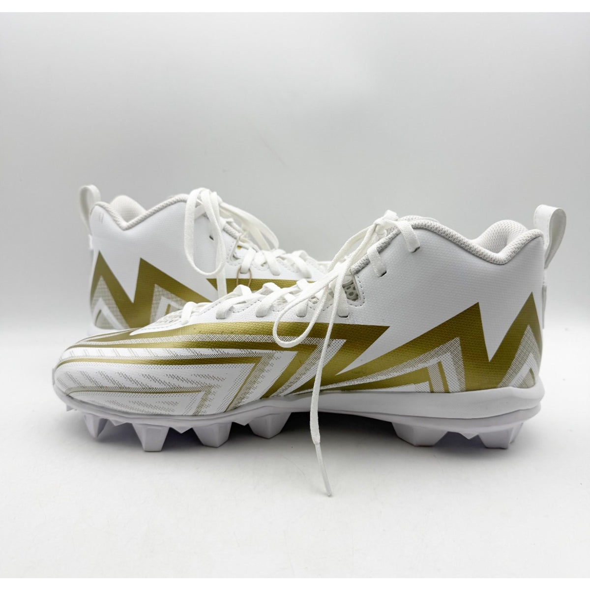 Adidas Men's Freak Spark MD 23 Football Cleats Size 11 White Gold Athletic NWOB