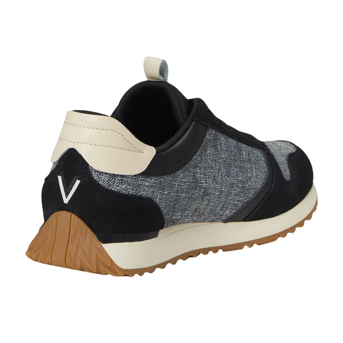 Vionic Womens Monarch Casual Sneakers Size 6 EU 36 Ivory Black Suede NIB