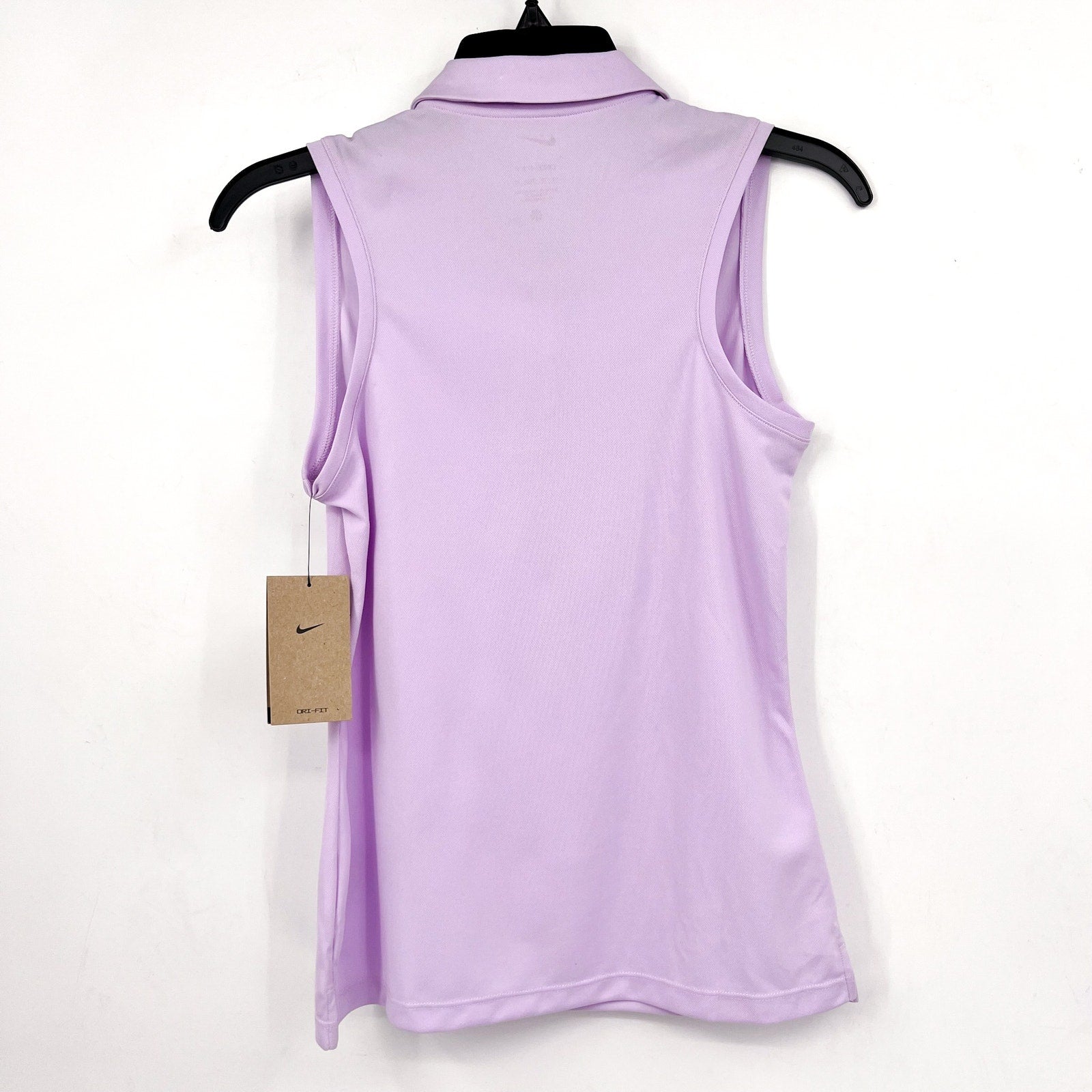 NIKE Women's Dri-Fit Victory Sleeveless Golf Polo Shirt XS Lilac Purple NWT
