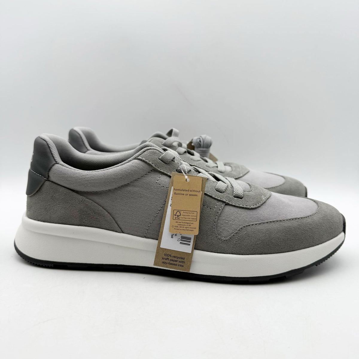Toms Mens Travel Lite Retro Casual Sneakers Size 11 EU 44 Grey Suede NIB