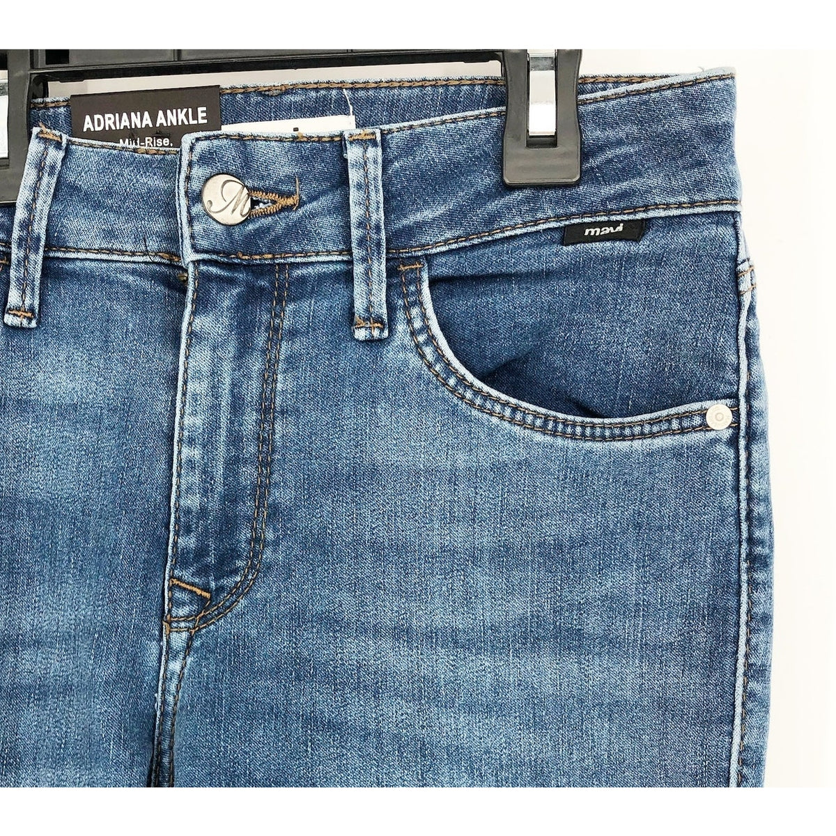MAVI Womens Adriana Ankle Jeans Size 25 Blue Mid Rise Super Skinny Supersoft NWT