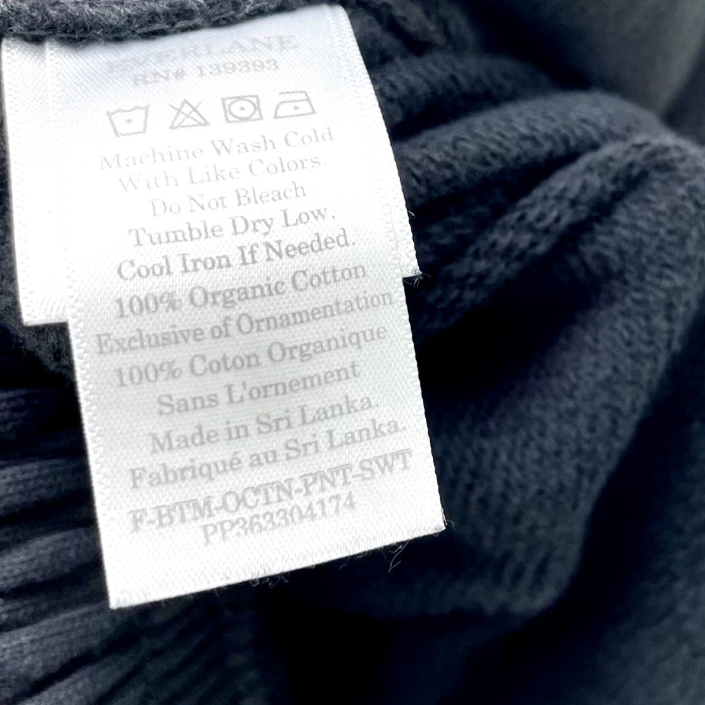 Everlane Womens The Track Jogger Sweatpants Black Organic Cotton Small