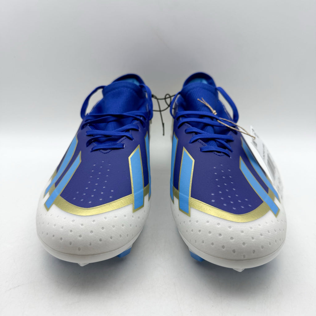 Adidas Men X Crazyfast League FG Messi Soccer Cleats US 11 Blue Gold NWOB