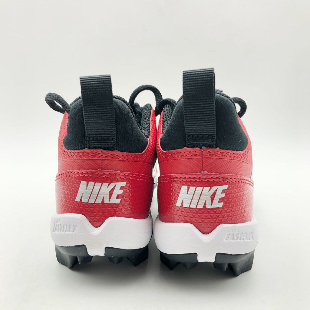 Nike Boys' Alpha Menace 4 Shark Football Cleats Size 10 Red White NWOB