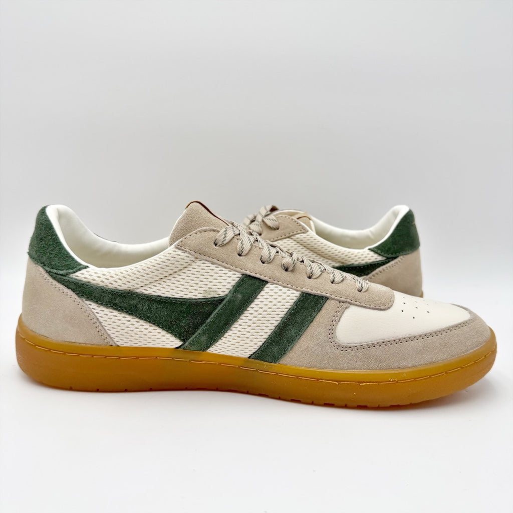 Gola Mens Hawk '83 Low Sneakers US 10.5 EU 43.5 Off White Green Suede NIB