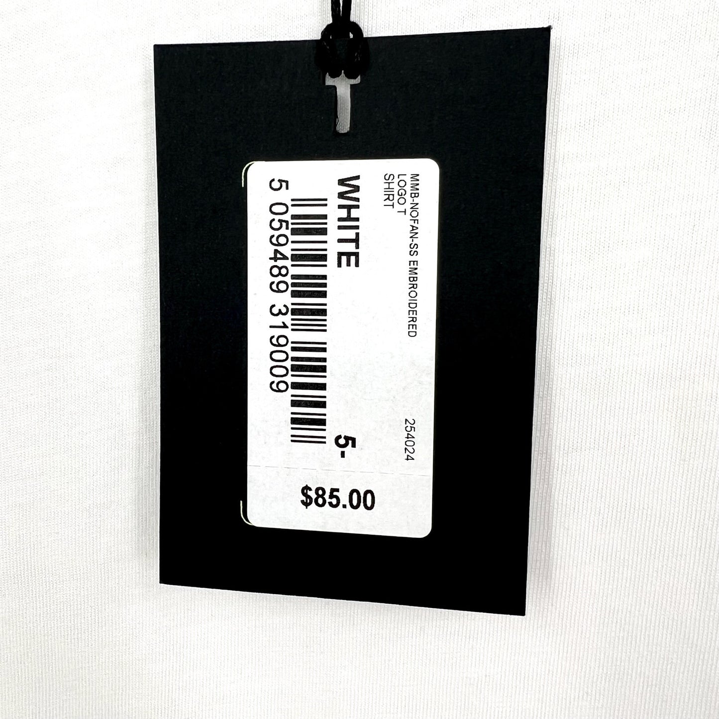 TED BAKER Men's Nofan Embroidered Logo T-Shirt Size 5 White Short Sleeve NWT