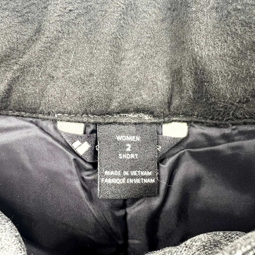 OBERMEYER Women's Malta Snow Ski Pants 2 SHORT Charcoal Grey Waterproof NWT