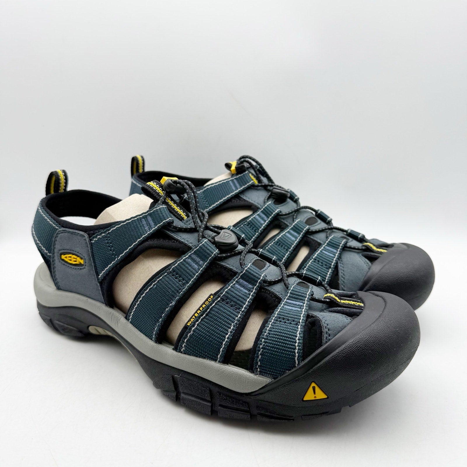 Keen Mens Newport H2 Sandals US 12 EU 46 Blue Black Water-Resistant Hybrid NIB
