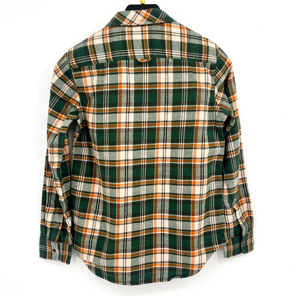 PRANA Women's Golden Canyon Flannel Shirt XS Soft Pine Green Plaid NWT