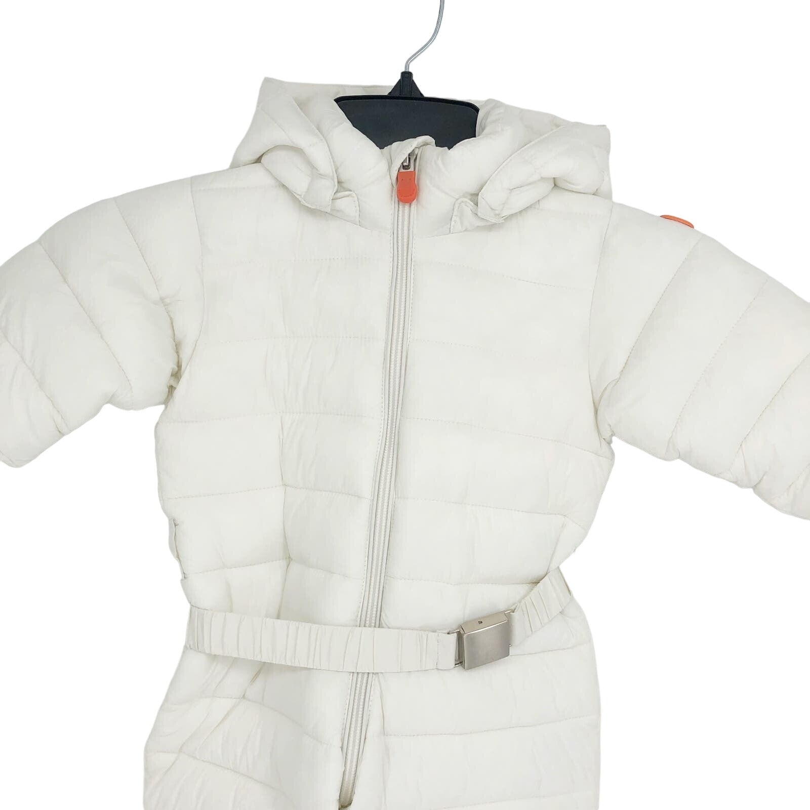 Save the Duck Baby Storm Hooded Snowsuit 6-9 Month White Puffer Winter NWOT