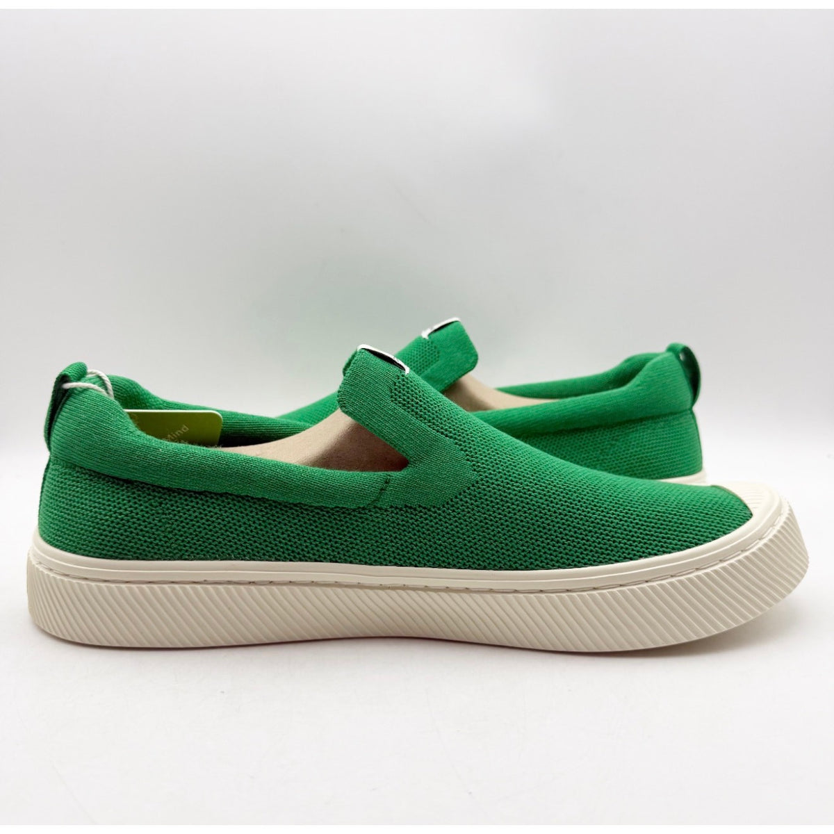 Cariuma IBI Slip On Casual Sneakers Mens 10.5 Womens 12 Green Knit Bamboo NIB