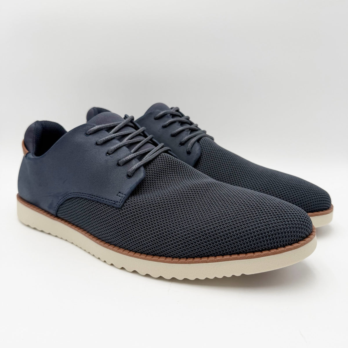 Dr. Scholls Mens Sync Oxford Shoes Size 10 M EU 44 Navy Blue Knit NIB