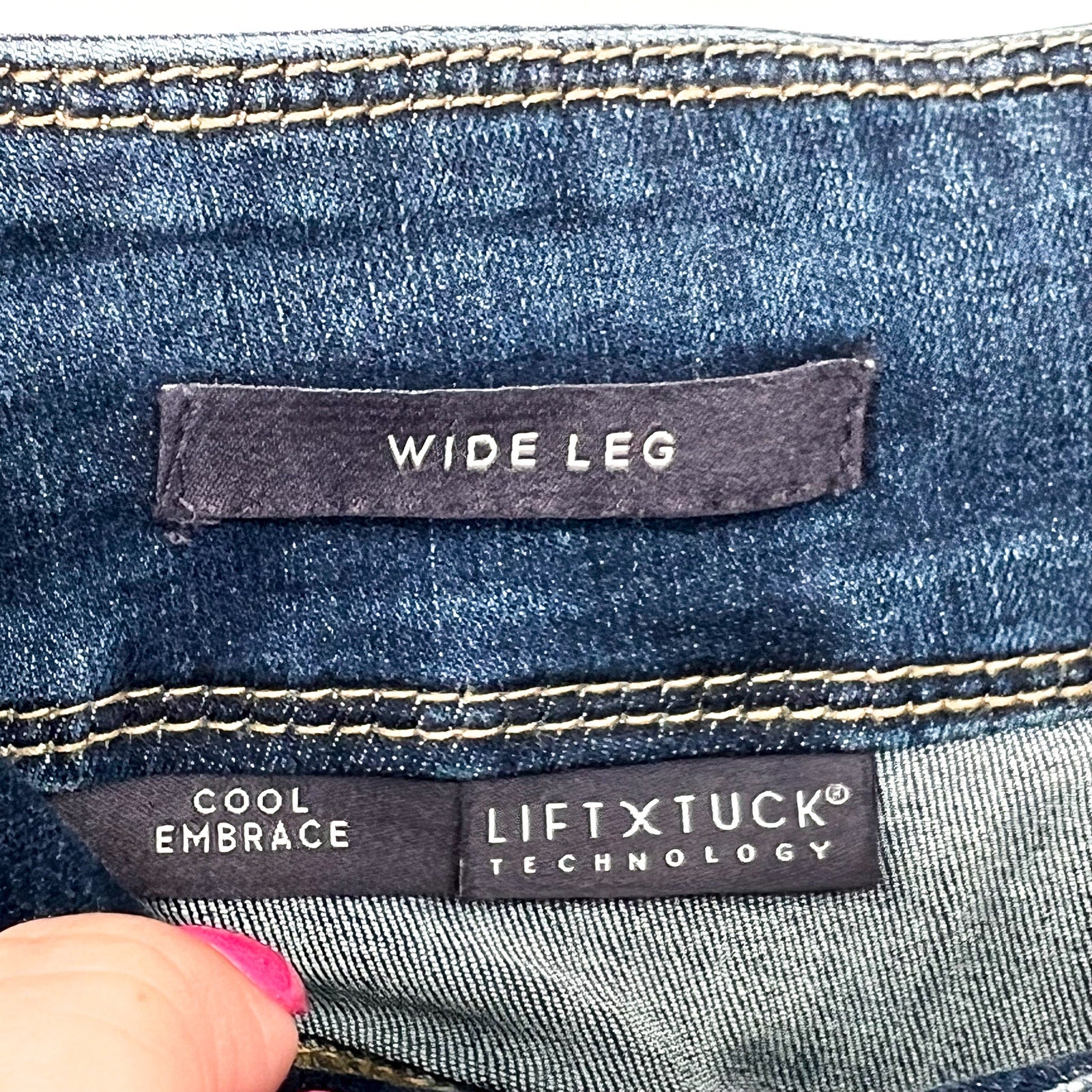 NYDJ Womens Major Wide Leg Capri Jeans 28WL Serendipity Blue NWT