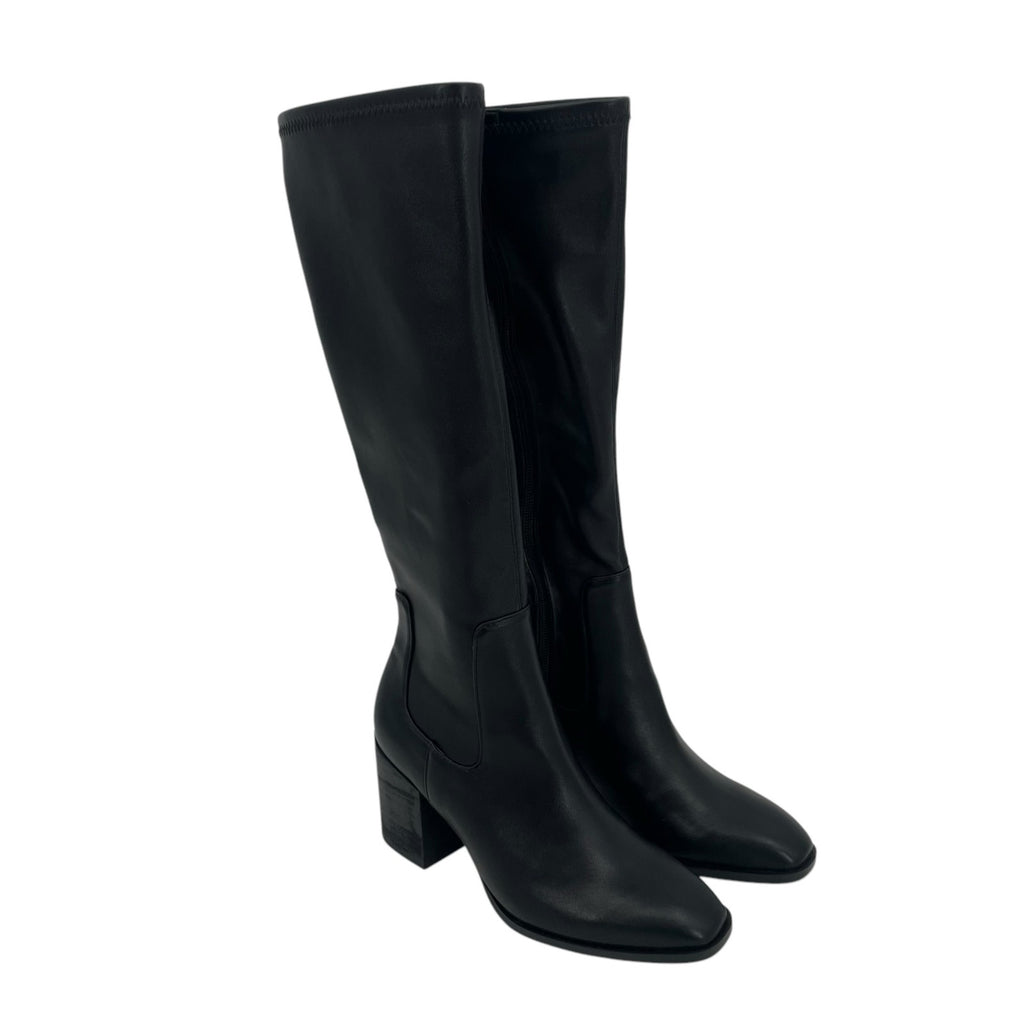 Vionic Womens Inessa Knee High Boots Size 5 EU 35 Black Vegan Leather WR NIB