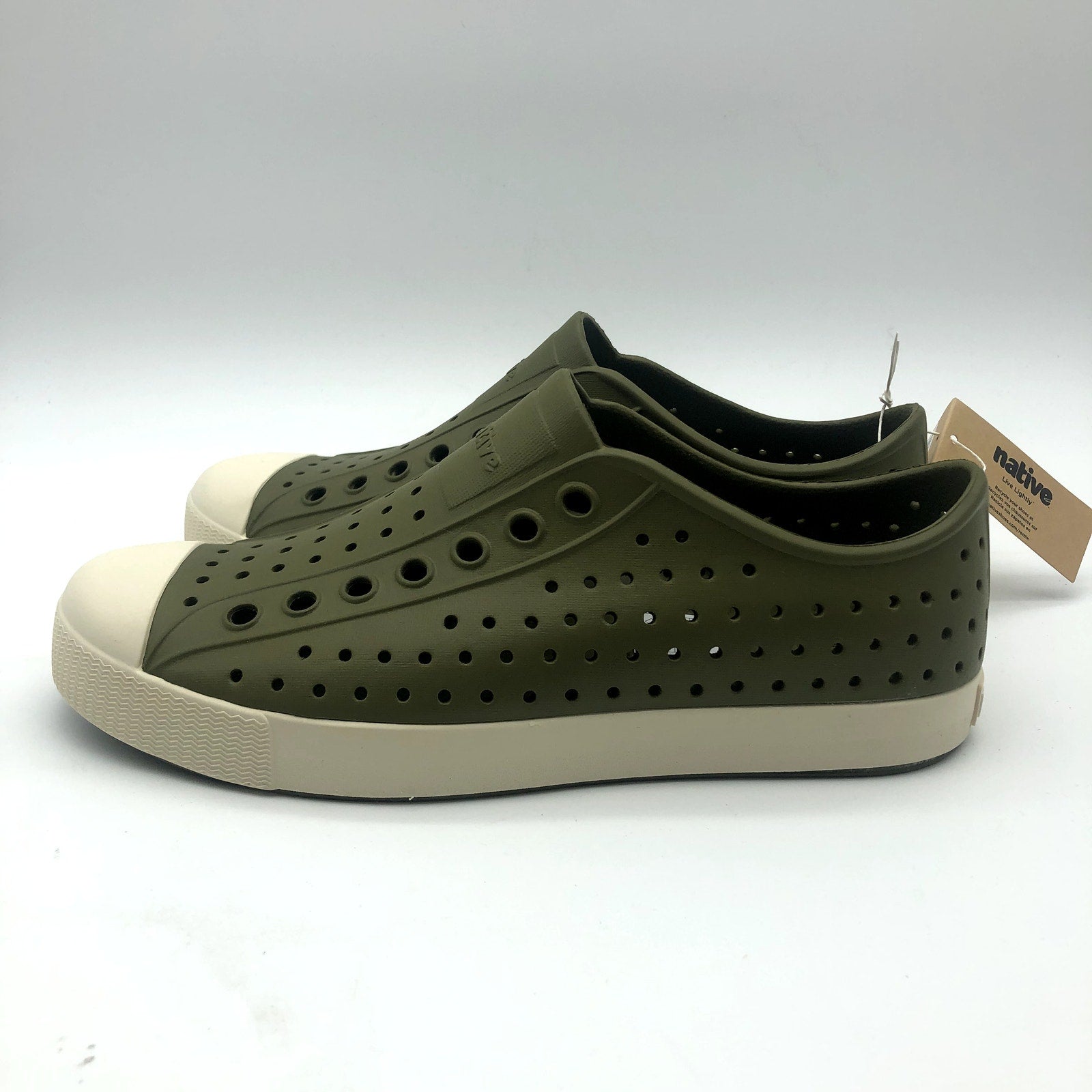 Native Jefferson Slip On Shoes Womens 8 Rookie Green EVA Waterproof Casual NIB