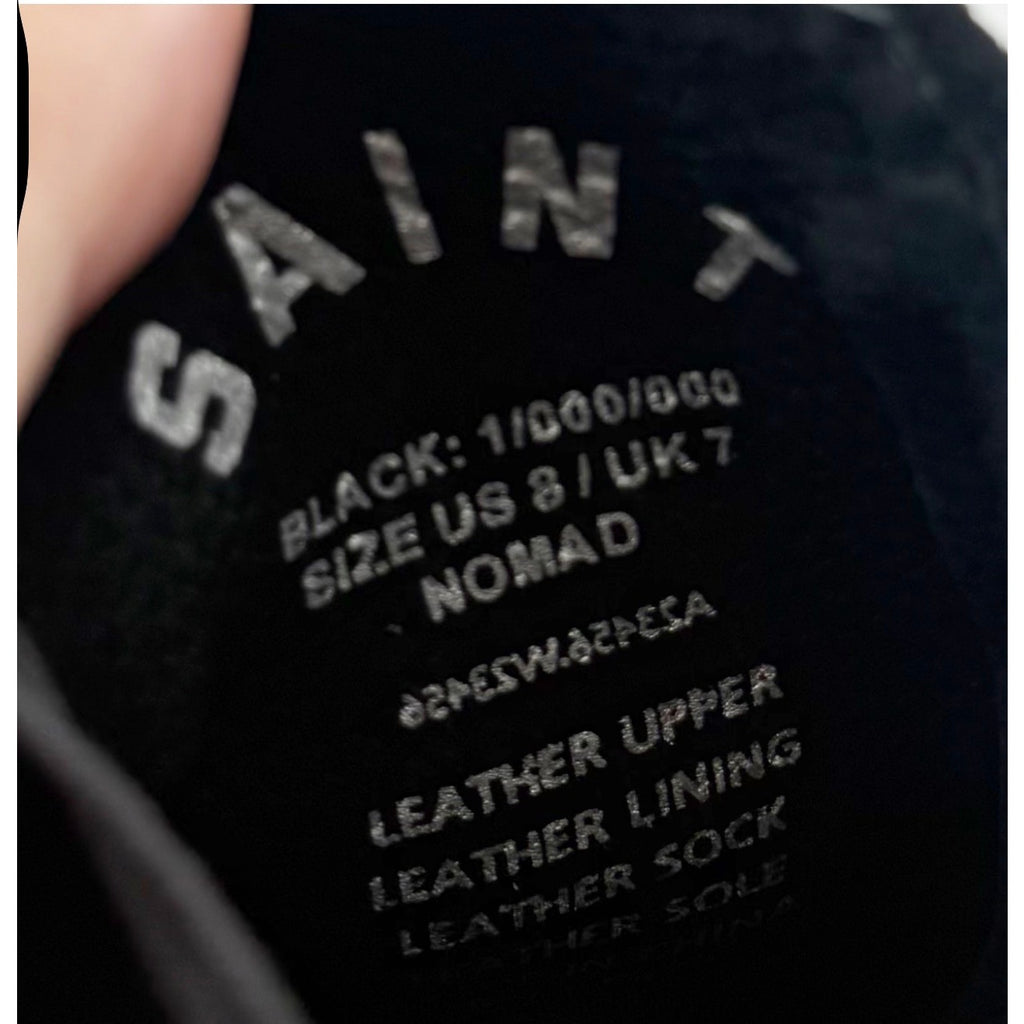 Saint Morta Men's Nomad Chelsea Boots Size 8 EU 42 Black Round Toe NIB