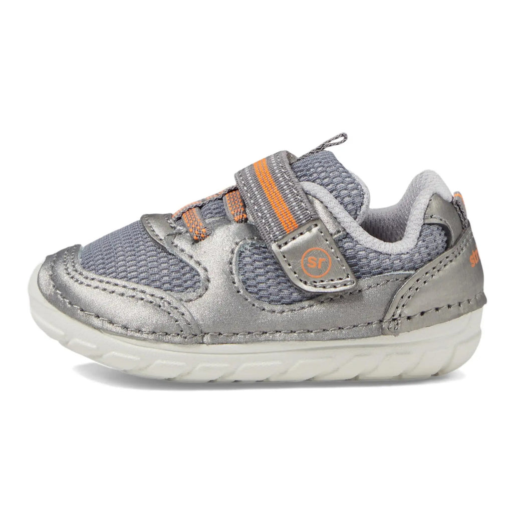 Stride Rite Baby Boys Sneaker SM Turbo Size 3 Wide Shoes Grey NIB