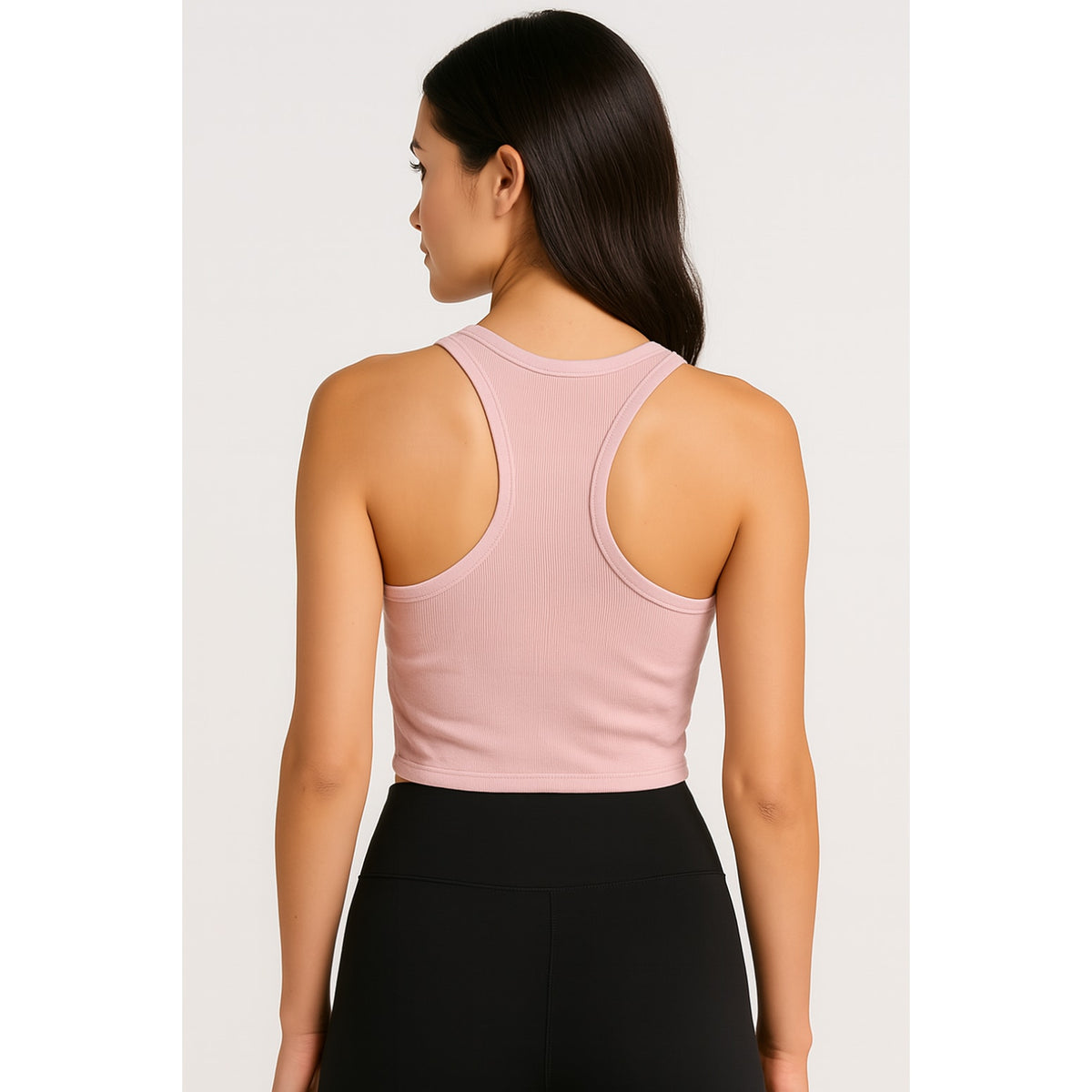 ACTIVE CASHMERE Women's Cashmere Tank Top XL Pale Pink Racerback NWT