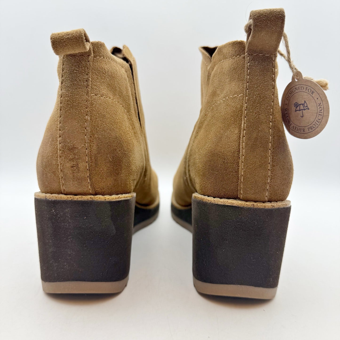 Sofft Womens Emeree Boots US 10 EU 41 Brown Suede Leather Wedge Heel NWOB