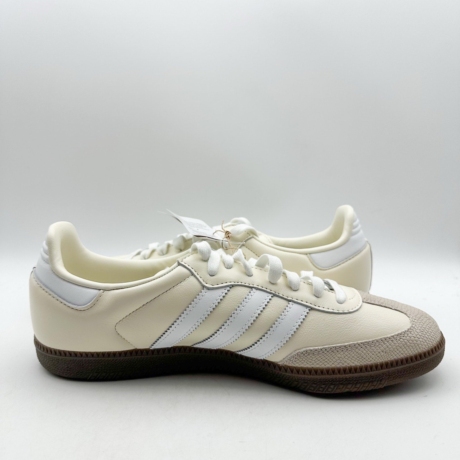ADIDAS Womens Samba OG Wonder Alumina Sneakers Size 11 Off-White Tan NWT NWOB
