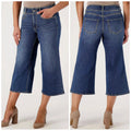 NYDJ Womens Major Wide Leg Capri Jeans Size 6 Serendipity Blue NWT