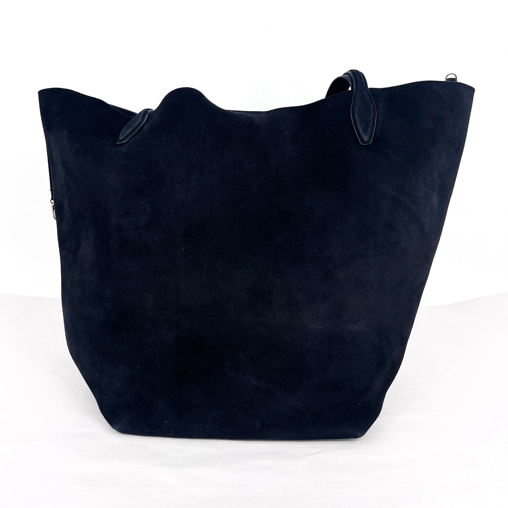 MADEWELL Women's The Oversized Shopper Tote Large Jet Blue Suede NWT