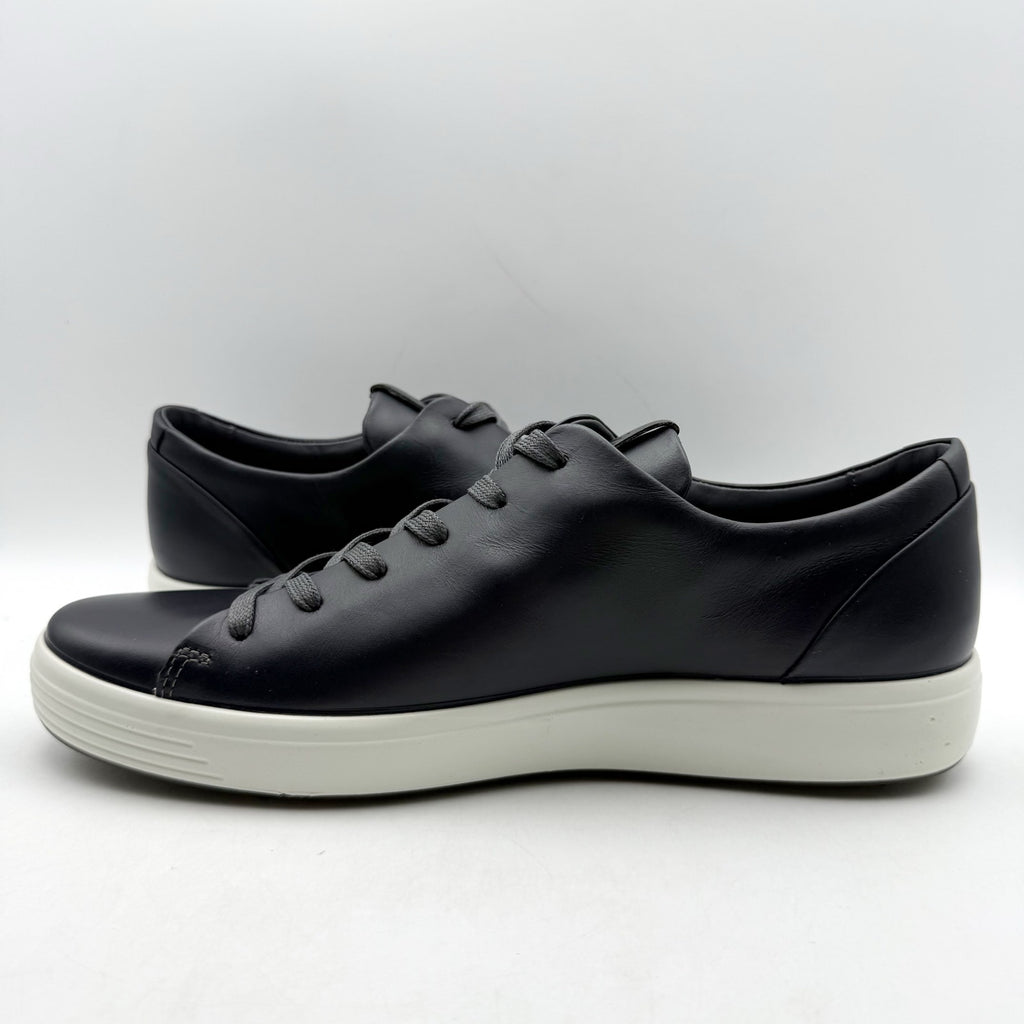 ECCO Mens Soft 7 Premier Sneakers EU 43 US 9-9.5 Black Leather NIB