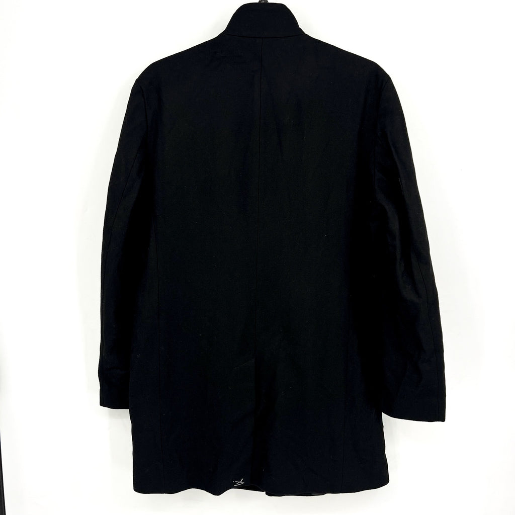 CALVIN KLEIN Men's Mayden Slim-Fit Overcoat 44R Black Wool Blend $495 NWOT