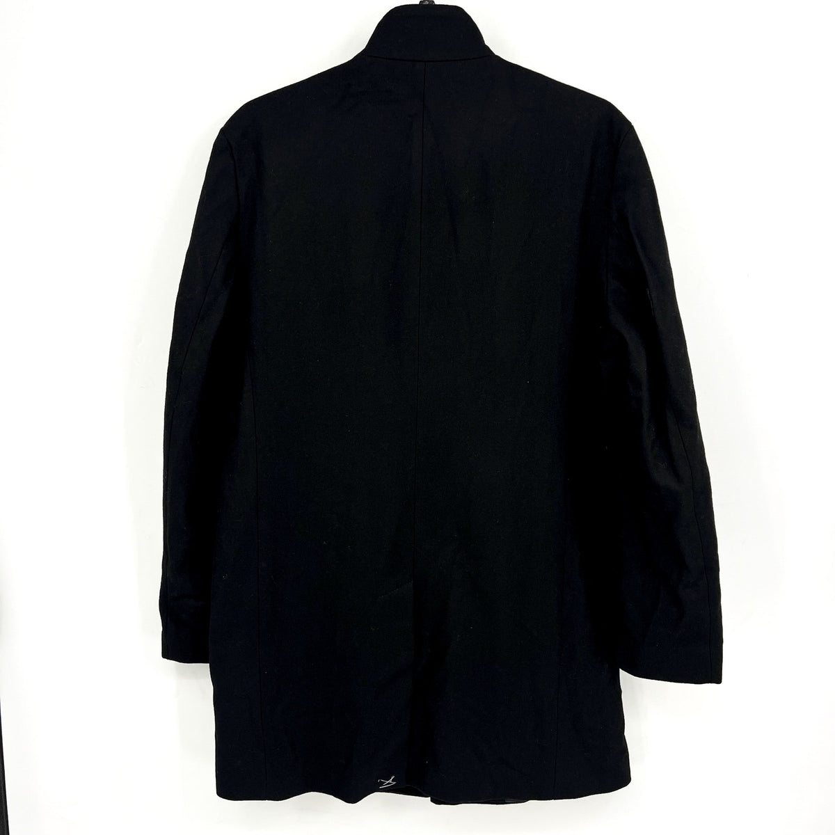 CALVIN KLEIN Men's Mayden Slim-Fit Overcoat 44R Black Wool Blend $495 NWOT