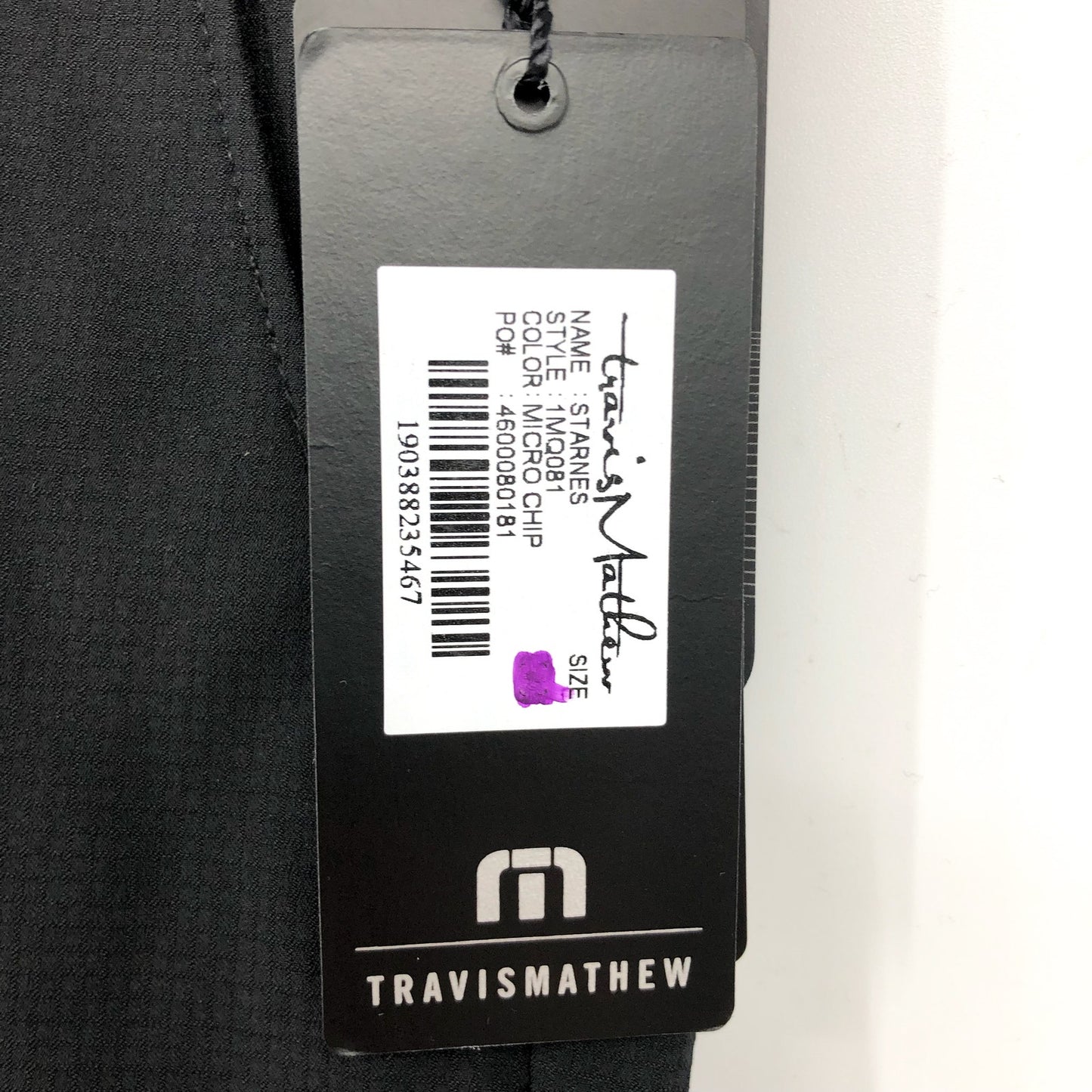 TRAVIS MATHEW Men's Starnes 9" Chino Shorts Size 34 Black Heater Series NWT