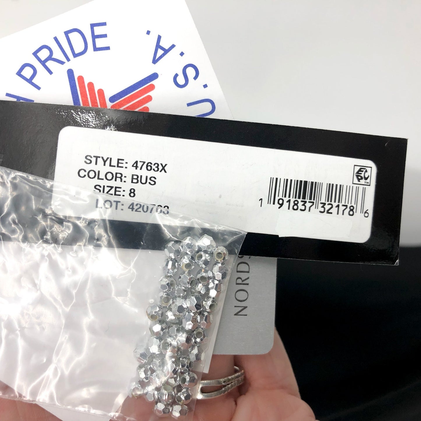 XSCAPE Women's Elis Long Jersey Knit Dress Size 8 Black Silver Illusion NWT