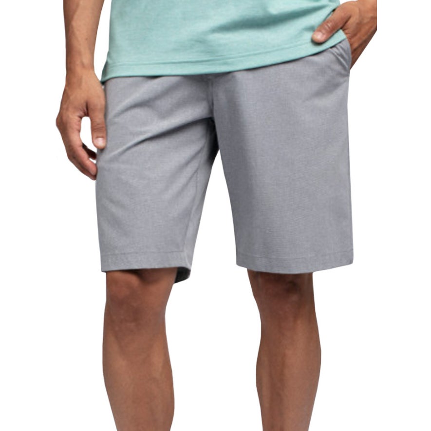 TRAVIS MATHEW Men's Beck Golf Shorts Size 32 Light Grey Flat Front Stretch NWT