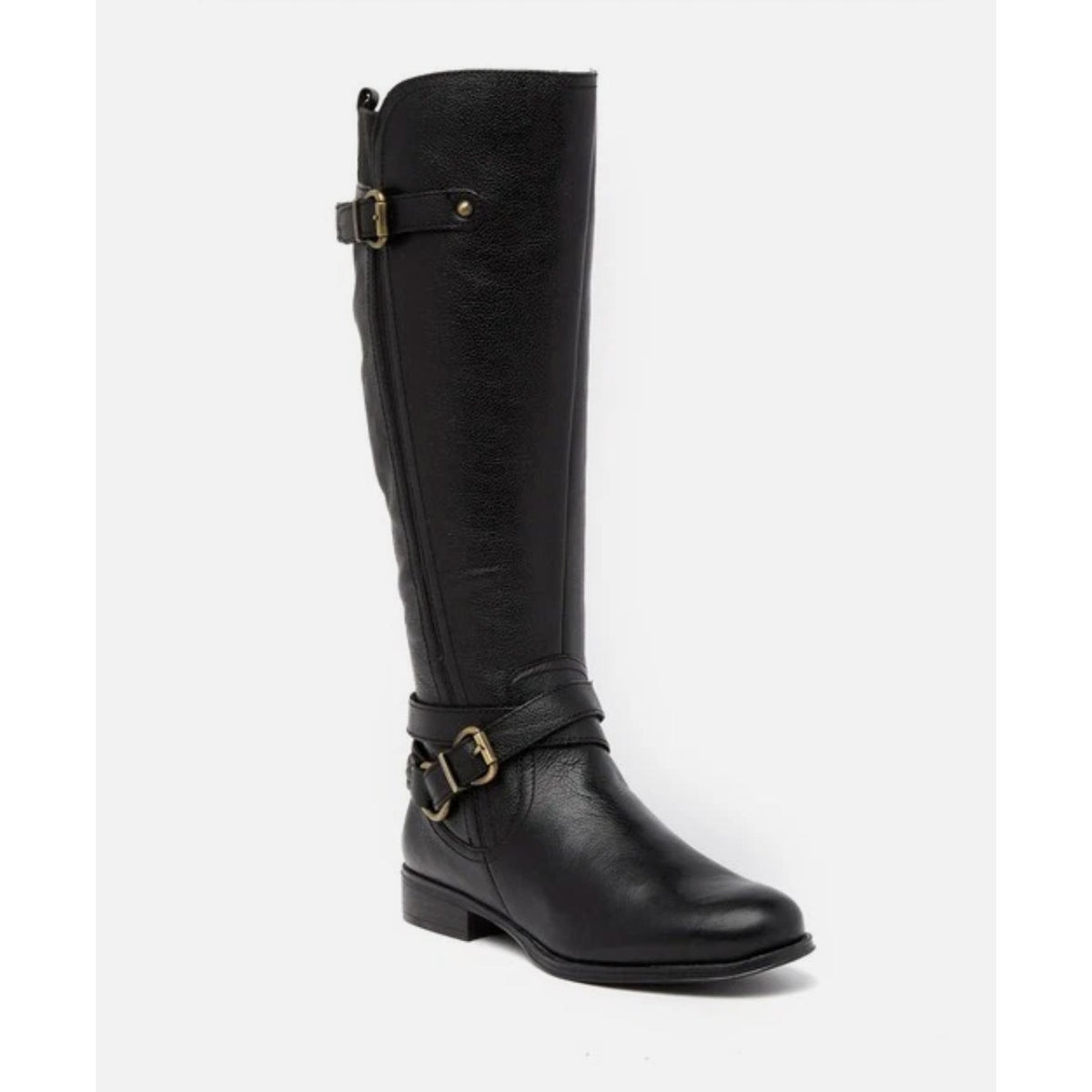 Naturalizer Womens June Knee High Riding Boots Size 7.5 Black Leather NWOB
