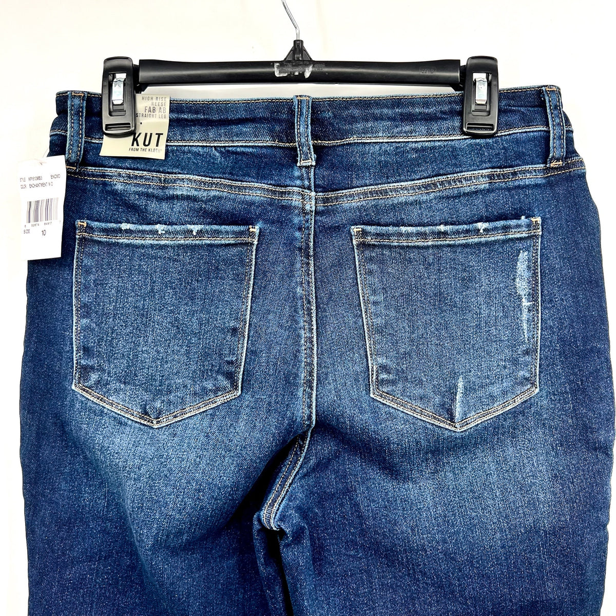 KUT FROM THE KLOTH Reese Ankle Straight Leg Jeans SIZE 10 Enchantment Blue NWT