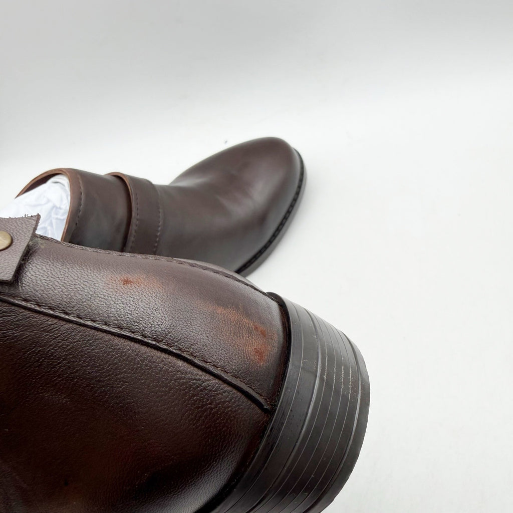 David Tate Womens Maverick Ankle Booties US 6 WW Brown Leather NWOB