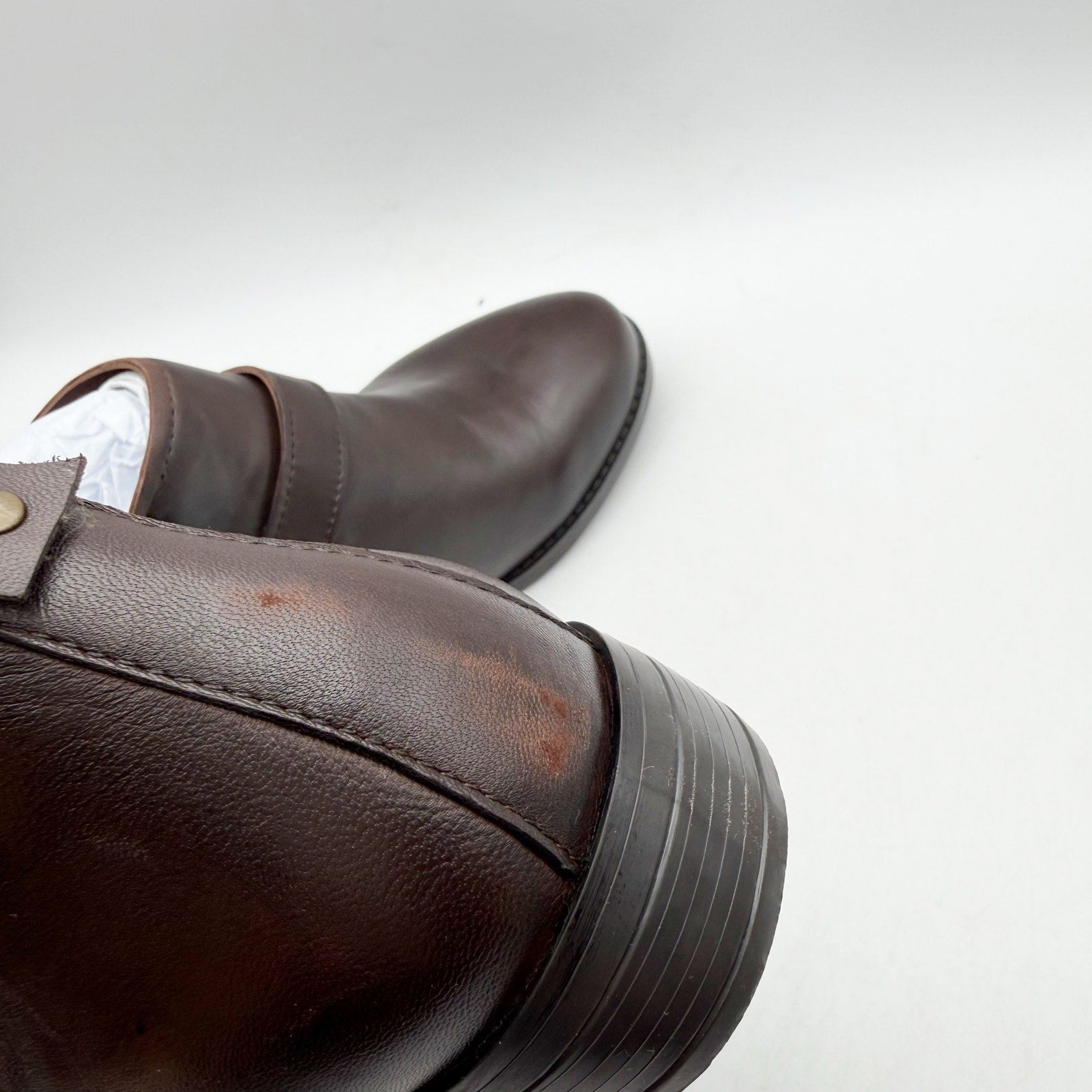 David Tate Womens Maverick Ankle Booties US 6 WW Brown Leather NWOB