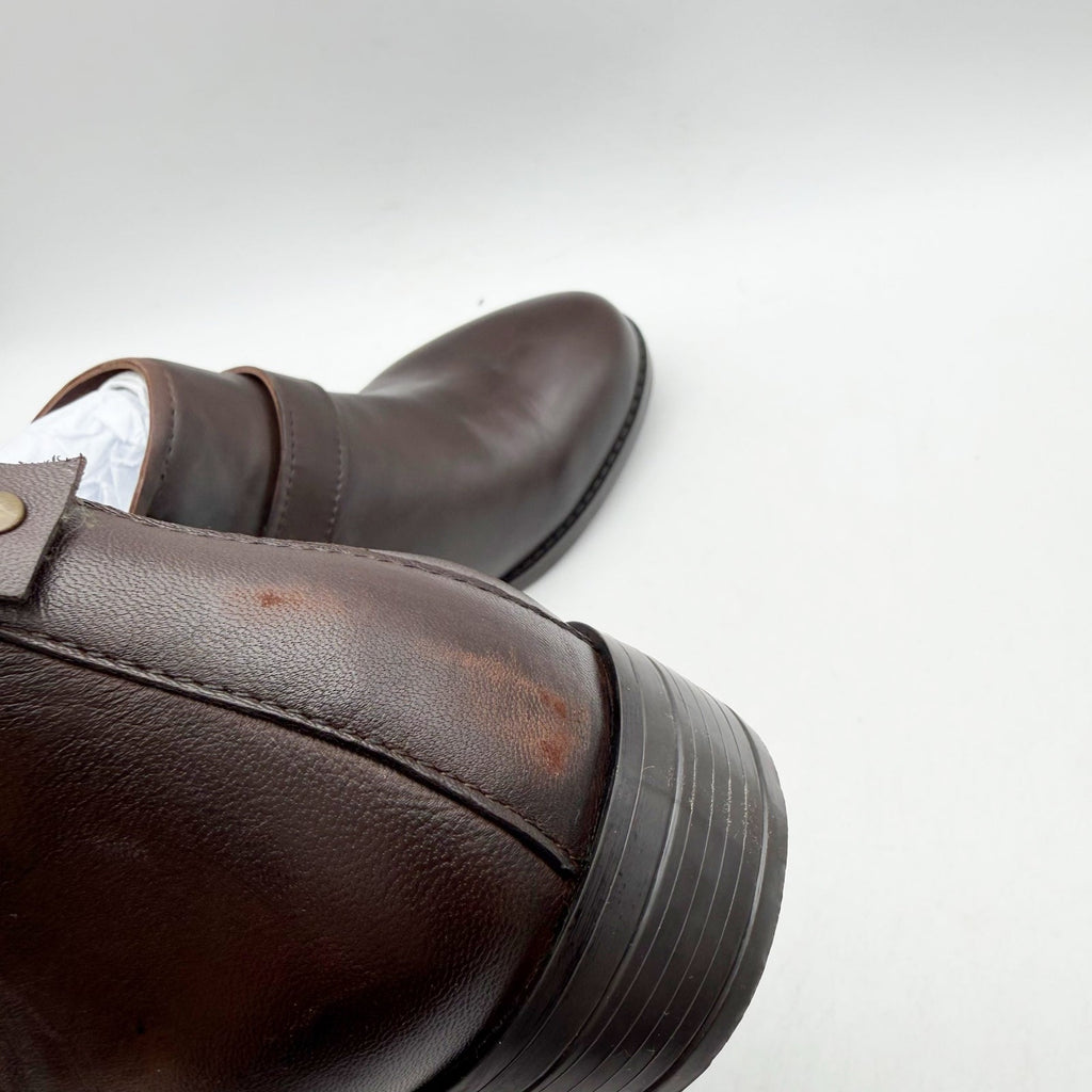 David Tate Womens Maverick Ankle Booties Size 6 WW Brown Leather NWOB