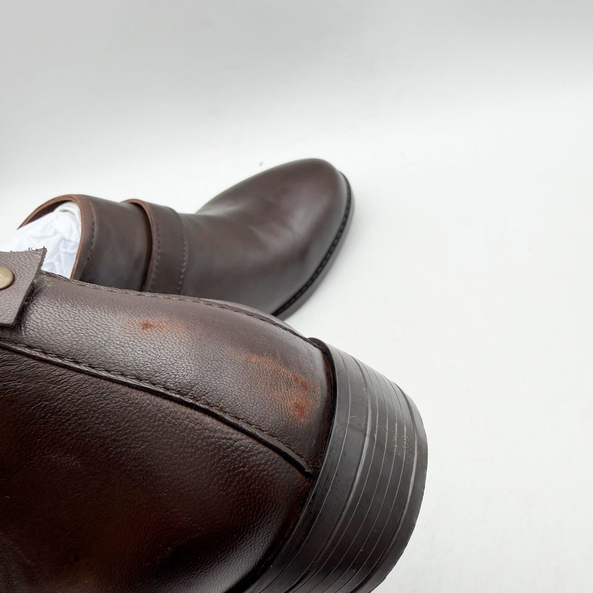 David Tate Womens Maverick Ankle Booties Size 6 WW Brown Leather NWOB