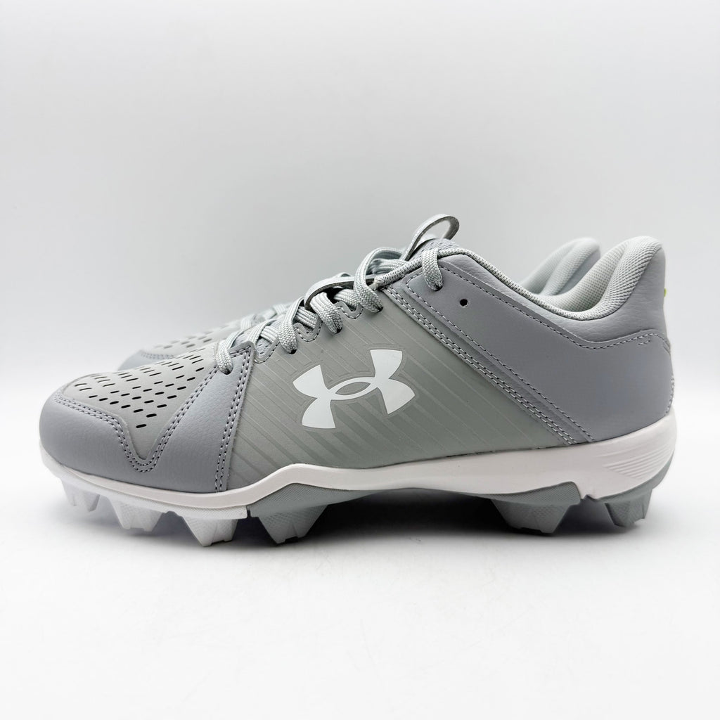 Under Armour Mens Leadoff Low RM Molded Baseball Cleats Size 12 Grey White NWOB
