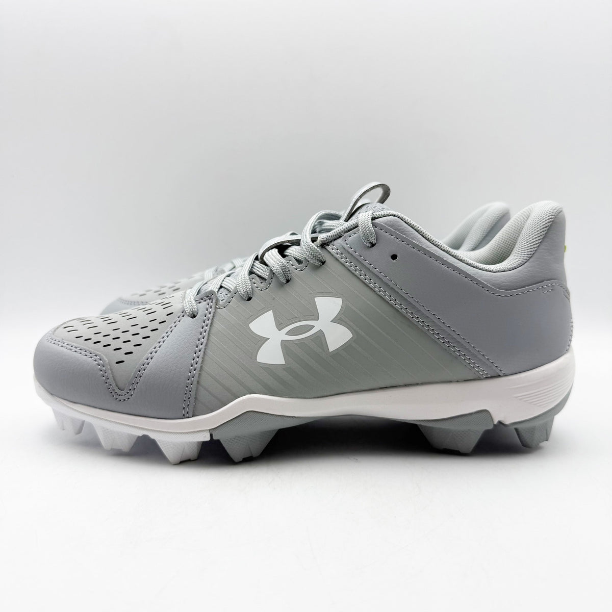 Under Armour Mens Leadoff Low RM Molded Baseball Cleats Size 12 Grey White NWOB