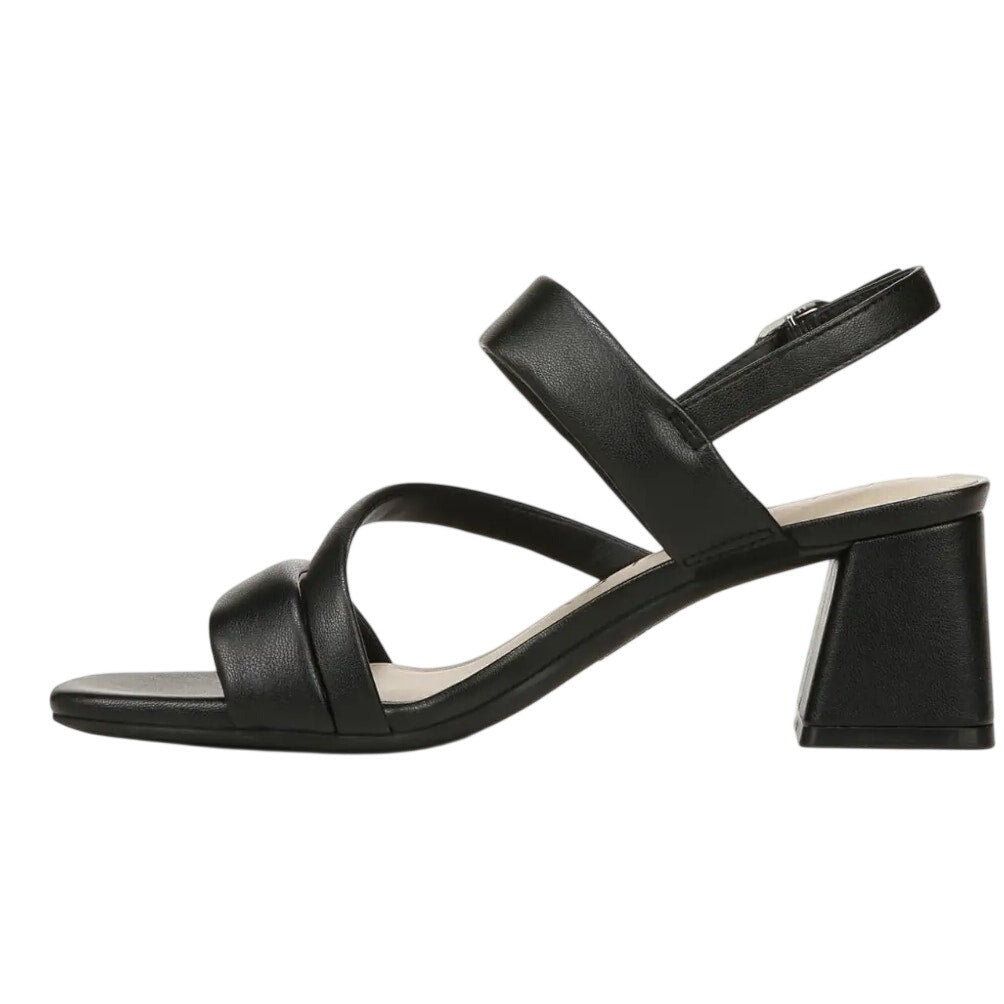 LifeStride Womens Celia Slingback Heeled Sandals US 8.5 Wide Black NWOB