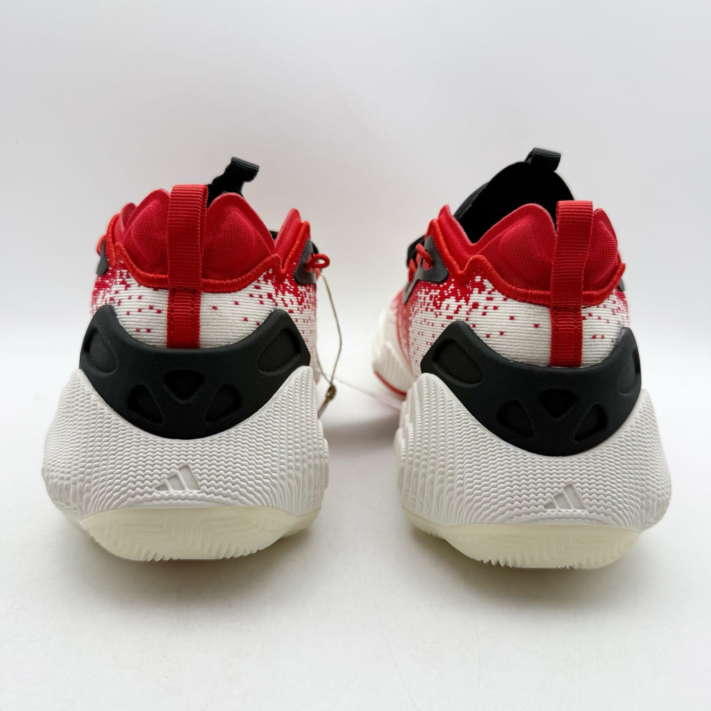Adidas Trae Young 3 Basketball Shoes Mens 5 Womens 6 White Red Athletic NWOB