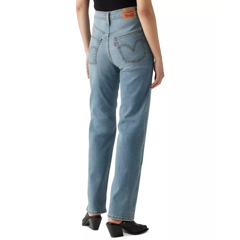 Levi's Womens Ribcage Straight Jeans 25x32 0 Blue Ringing Bells 79078-0017 NWT