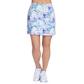 SKECHERS Go Walk High Waisted Pickleball Skort Small Blue Seascape Floral NWT
