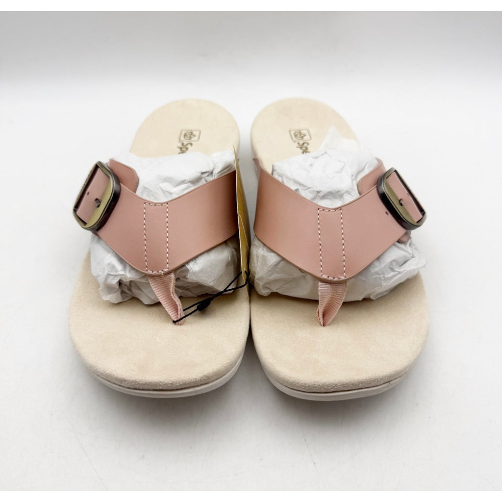 Spenco Women's Sierra Sandals Size 7.5 Pink Pale Blush Thong Flip Flop APMA NIB