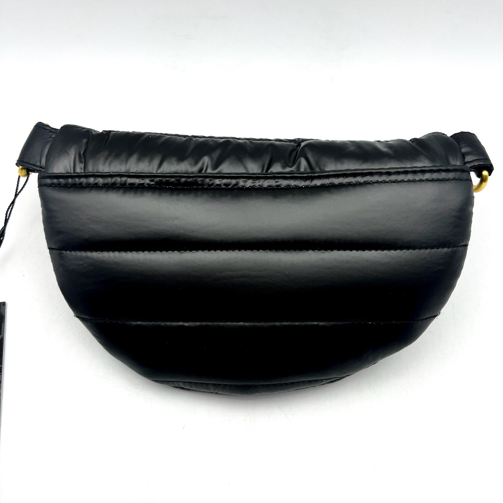 THINK ROYLN Women's Shining Star Crossbody Belt Bag Shiny Black NWT