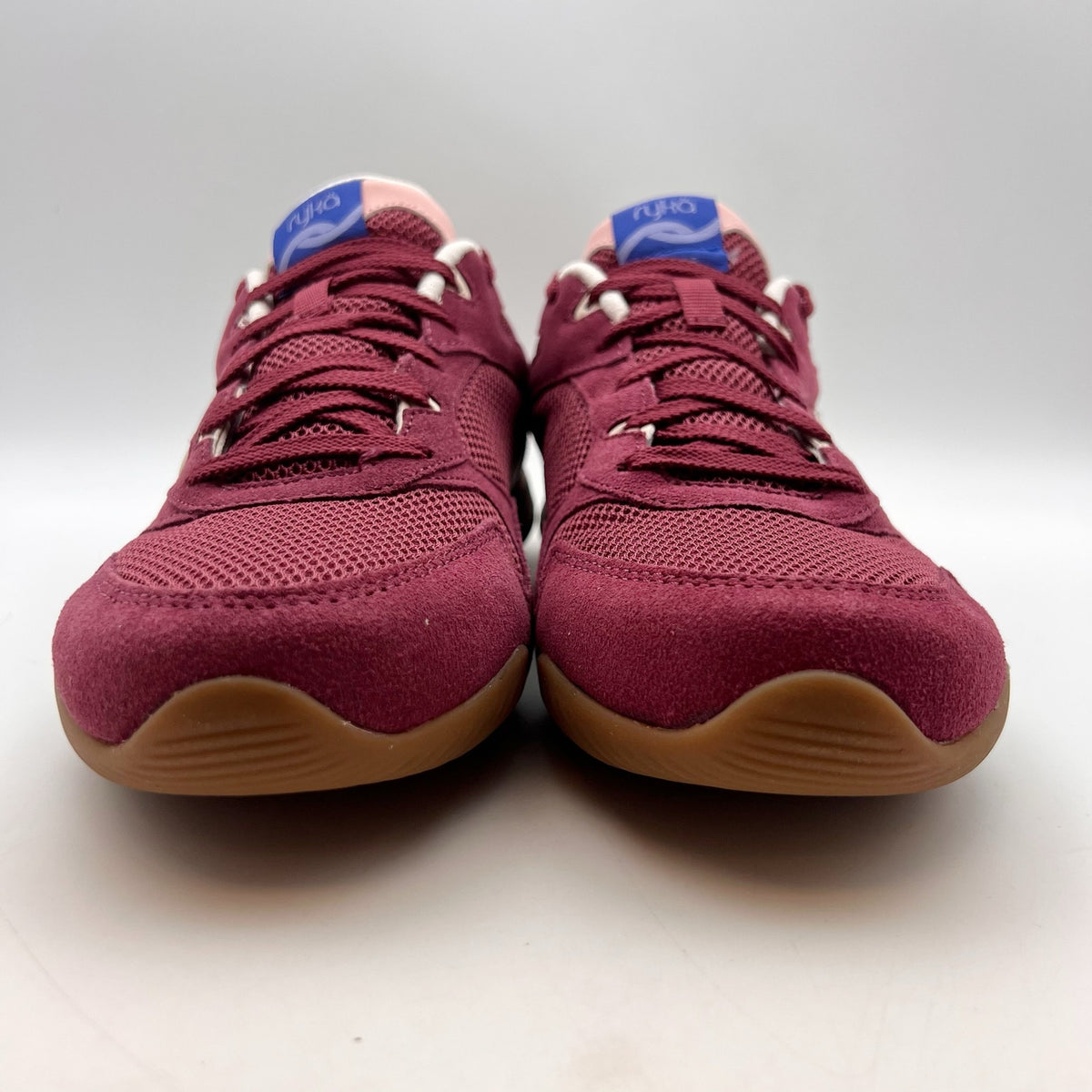 Ryka Womens Candor Casual Sneakers Size 9.5 Wide Berry Pink Purple Suede NWOB
