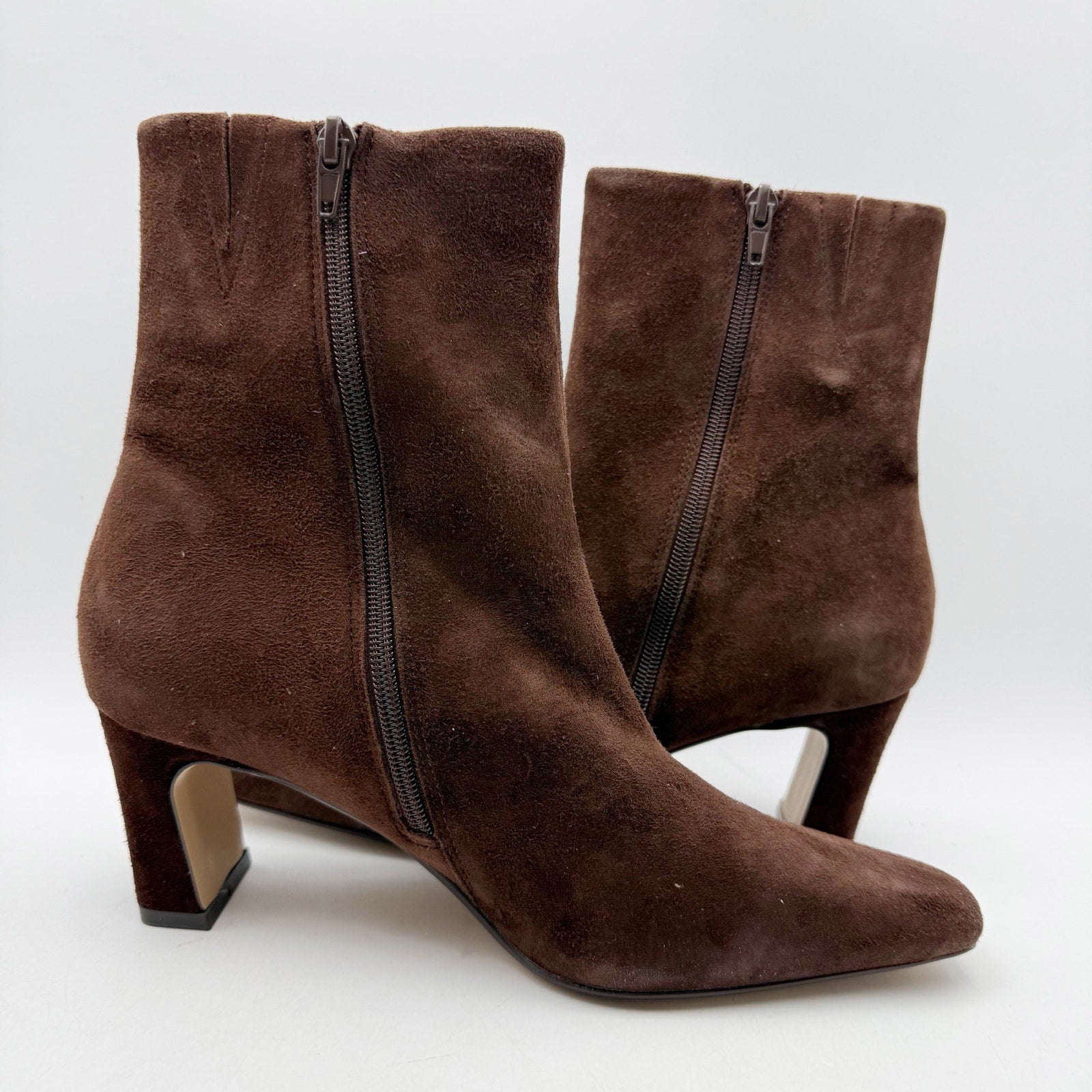 Steve Madden Womens Willa Ankle Booties US 9 M Brown Suede Boots NWOB